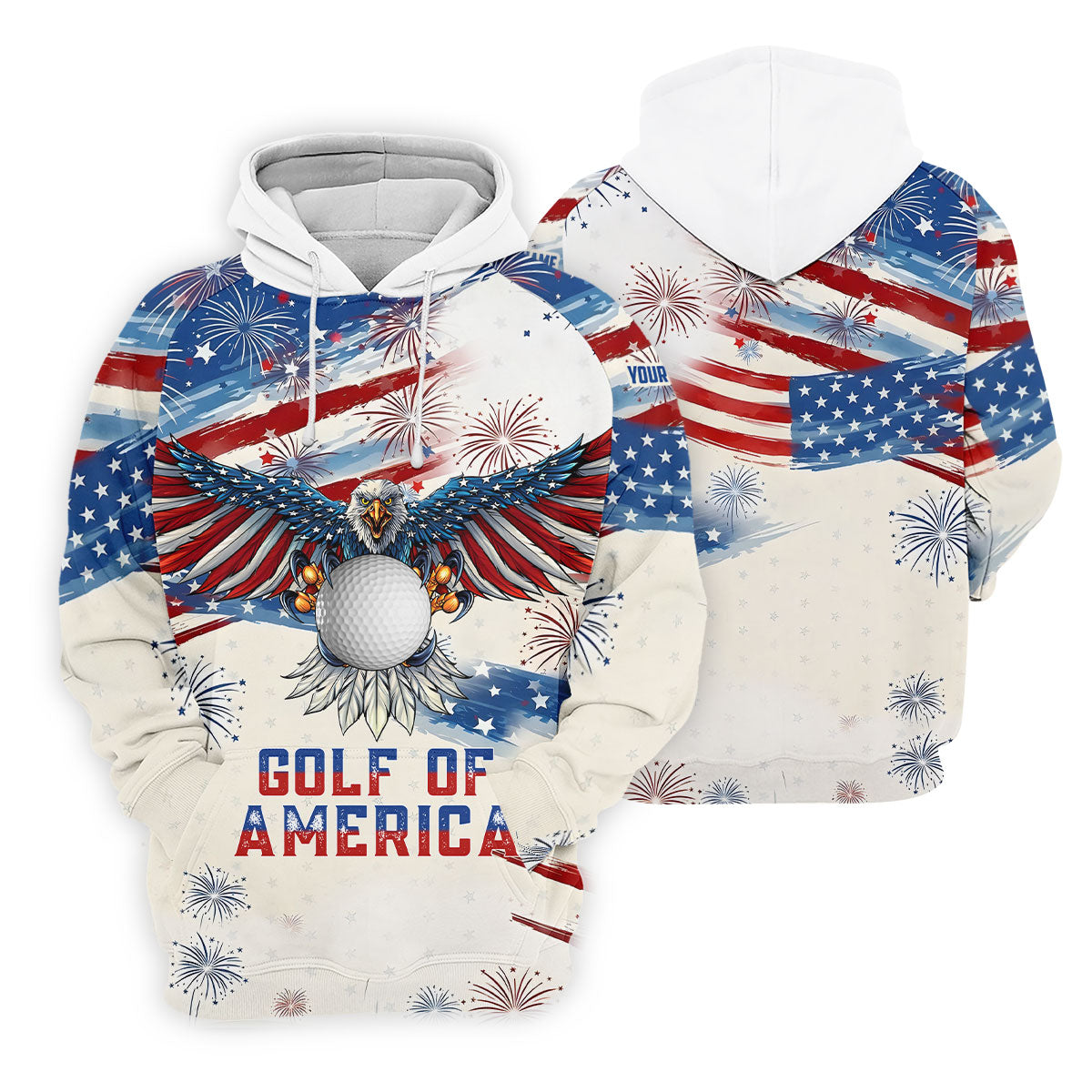 Golf Of America 250th Anniversary Red White Blue Brush Stripes Patriotic 4th Of July Golf Shirt For Women