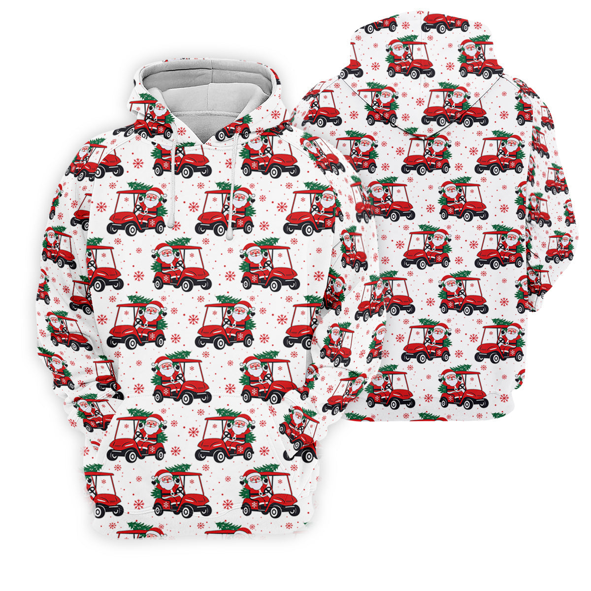 Santa Claus Golf Cart Christmas Golf Shirt, Women's Golf Tops, Ladies Golf Shirts, Golf Gift For Ladies