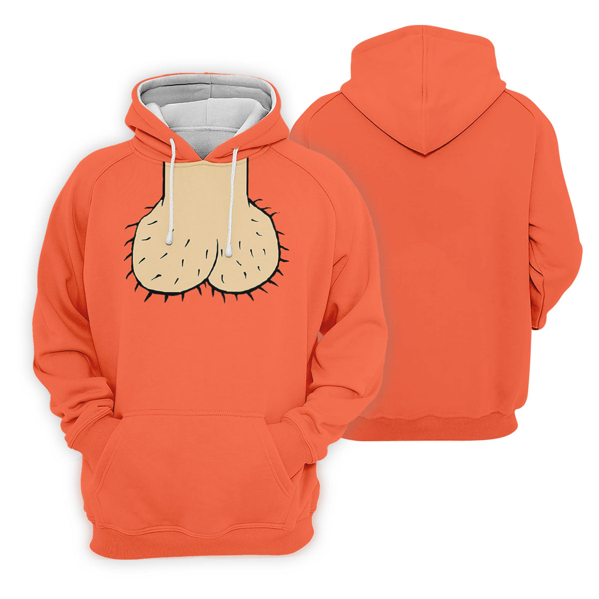 Orange Funny Dickhead Faux Chest Golf Shirt, Ladies Golf Shirts, Golf Polo For Women