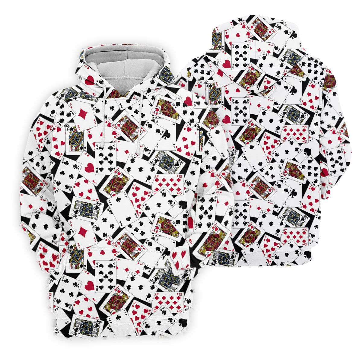 Playing Cards Poker Pattern Hawaiian Golf Shirt, Golf Polo Shirts For Men, Mens Golf Apparel