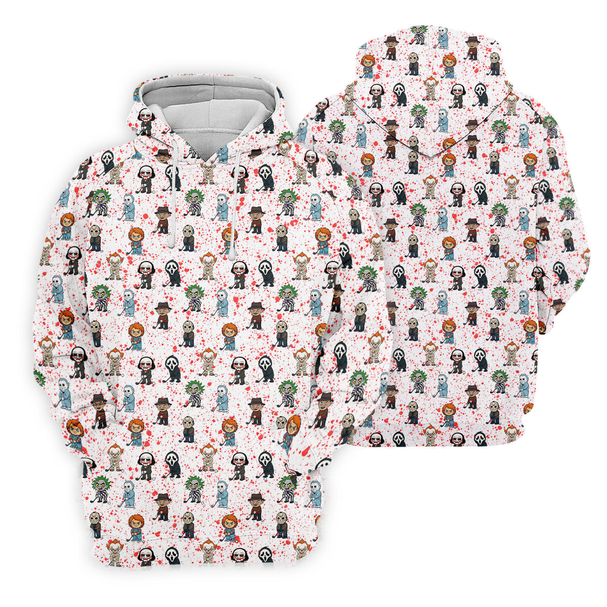 White Horror Character Golf Polo Shirt, Women's Golf Polo, Ladies Golf Shirts