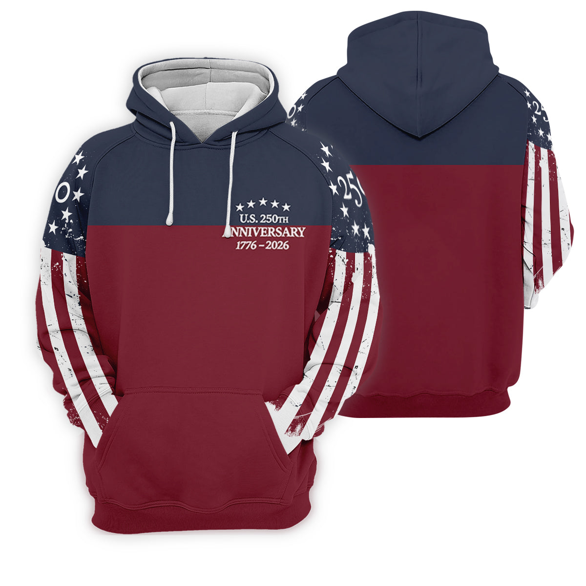 US 250th Anniversary 1776-2026 Patriotic Golf Shirt, Women's Golf Tops, Ladies Golf Shirts
