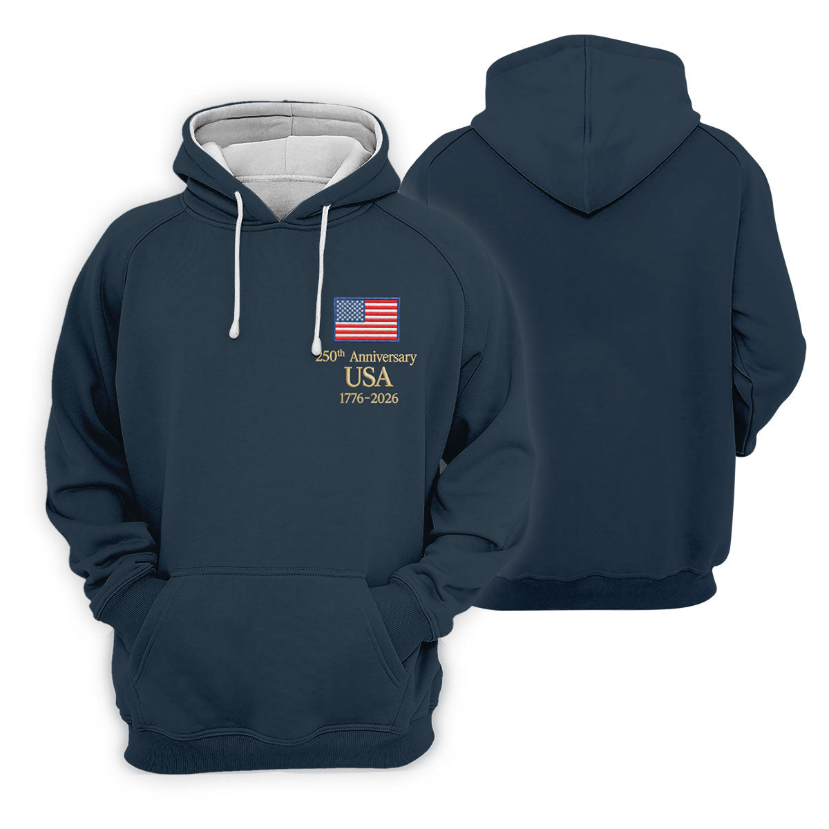 250th Anniversary USA Flag Logo 4th Of July Golf Shirt, Vintage Patriot Golf Shirts For Men
