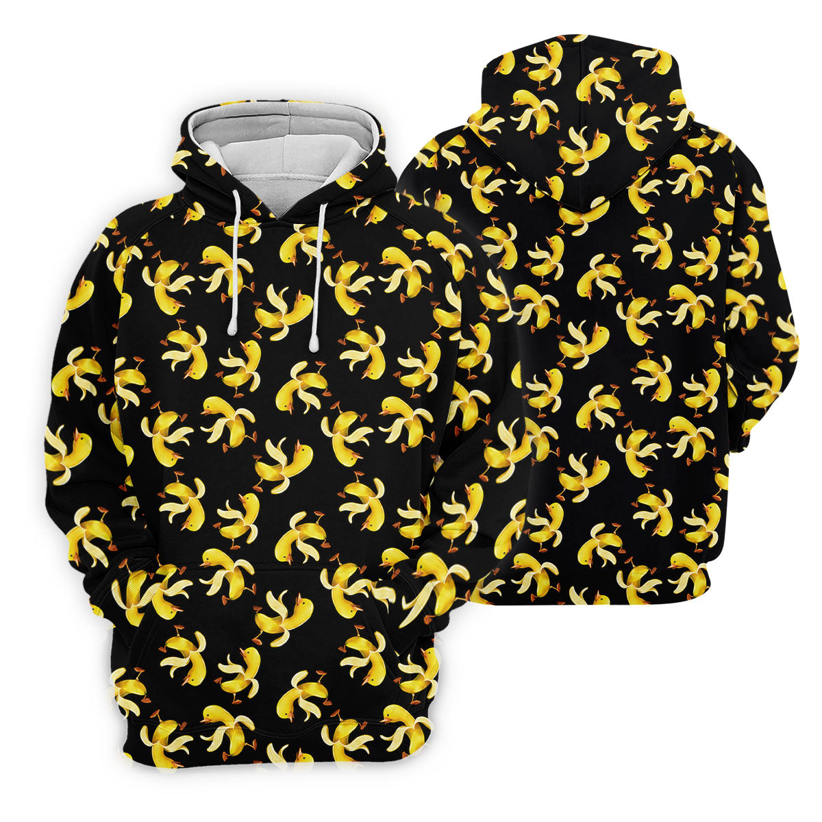 Banana Duck Hawaiian Golf Shirt, Fun Women's Golf Shirts, Ladies Golf Polos