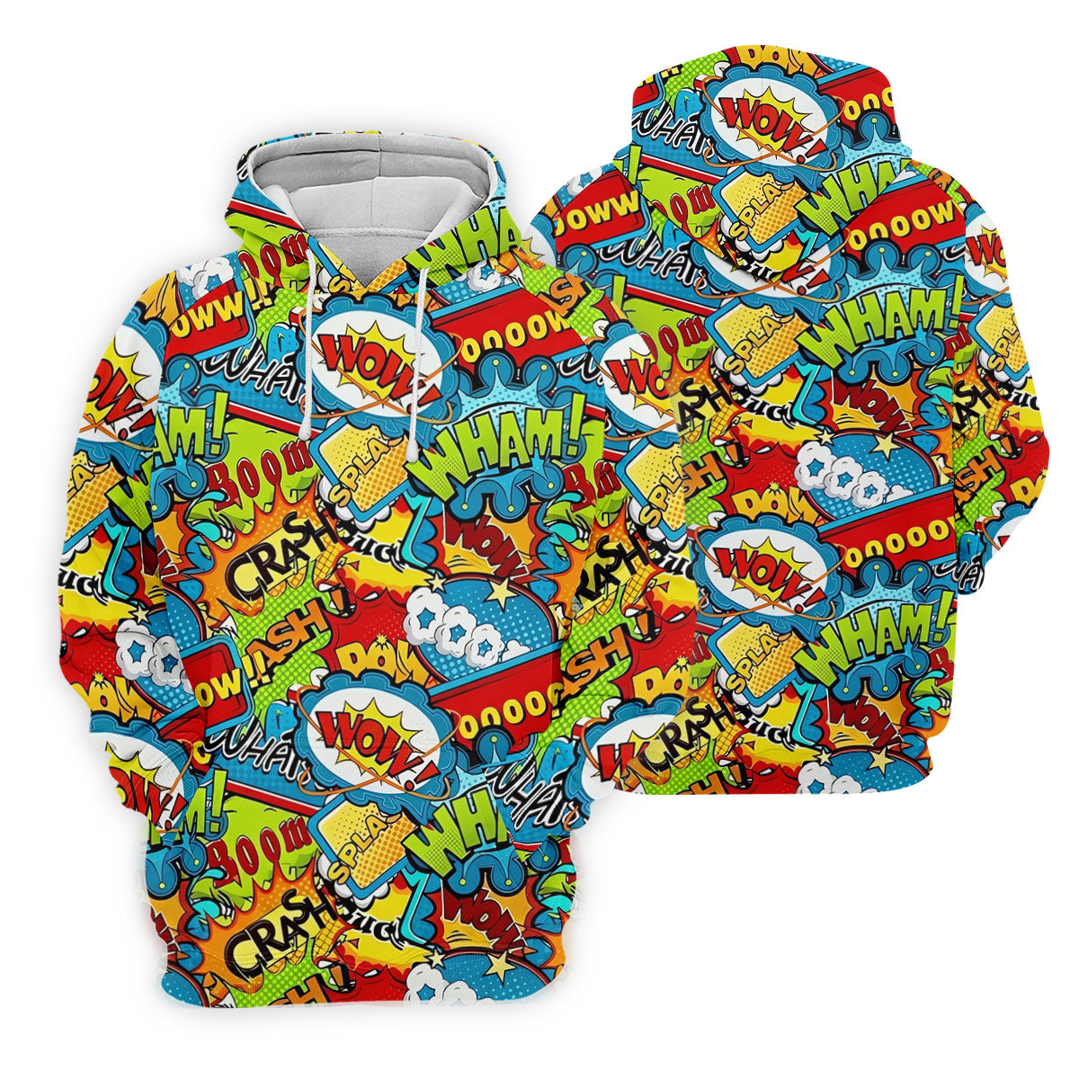 Funny Comic Pop Art Hawaiian Golf Shirt, Mens Golf Shirts, Golf Apparel For Men