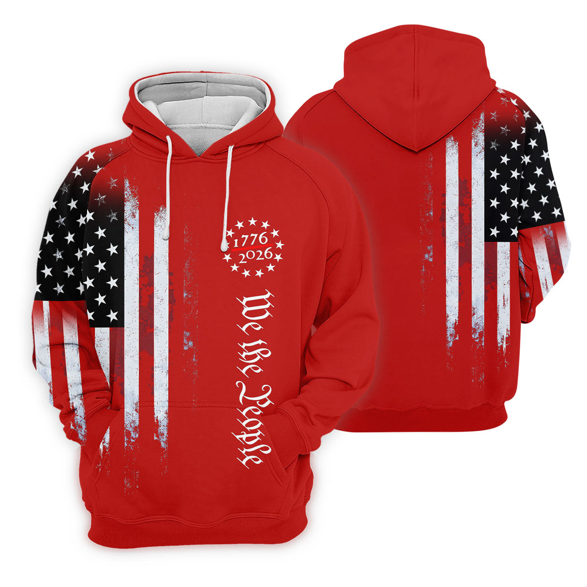 We The People 250 Years Red Vintage Golf Shirt, Patriotic 4th Of July Golf Shirt For Women