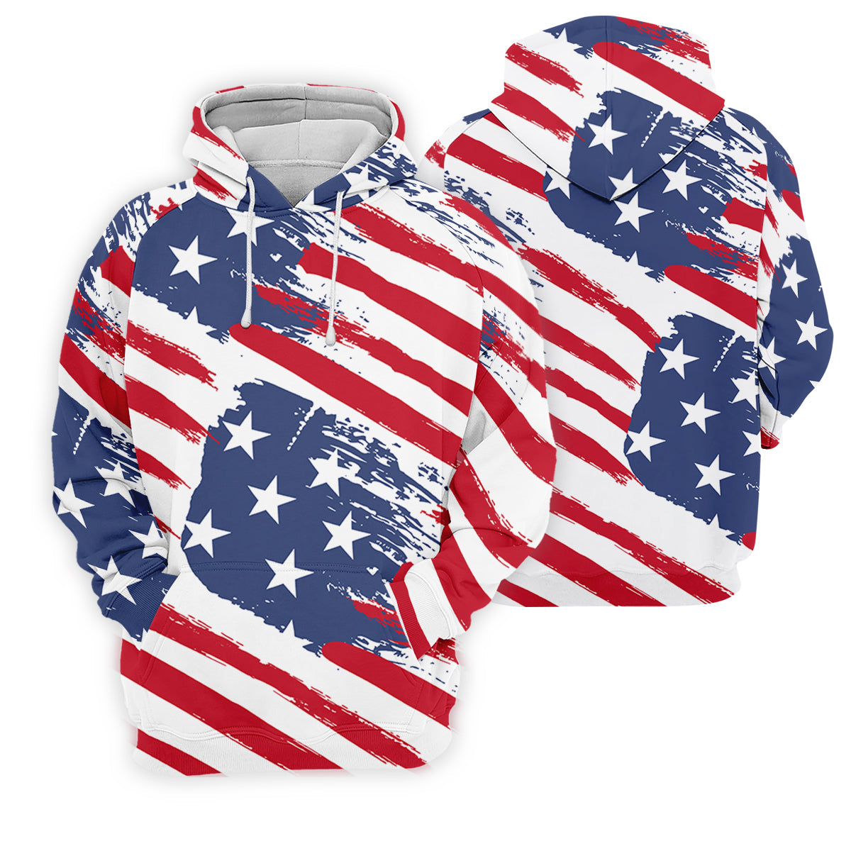 Distressed America Flag Pattern Women's Golf Tops, 250th Anniversary Ladies Golf Shirts