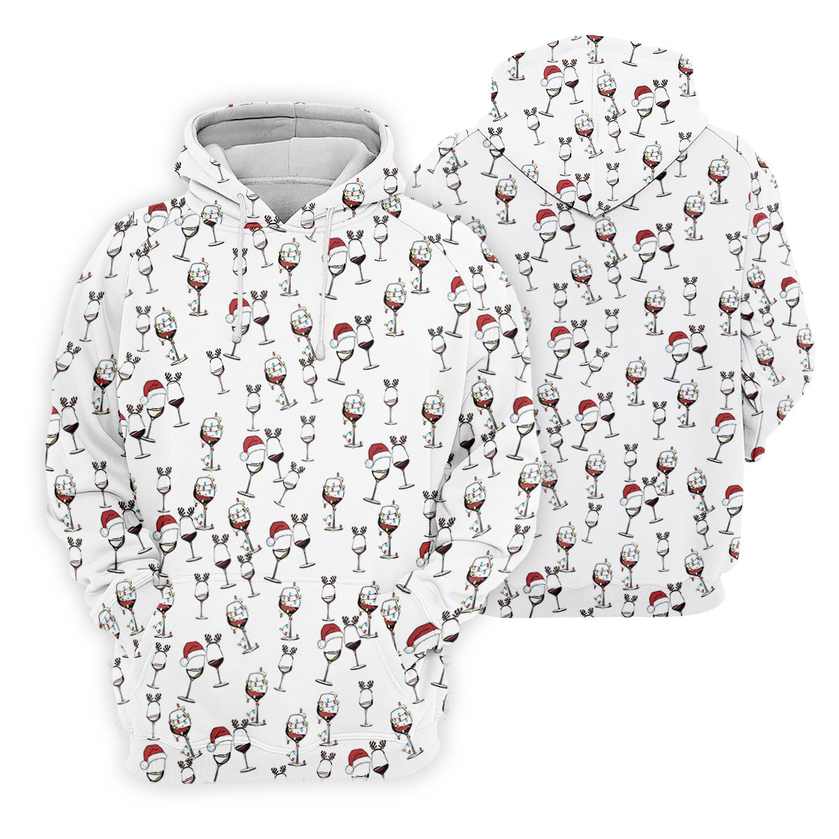 Wine Glass Christmas Lighting Women's Golf Tops, Christmas Golf Shirt, Ladies Golf Polos
