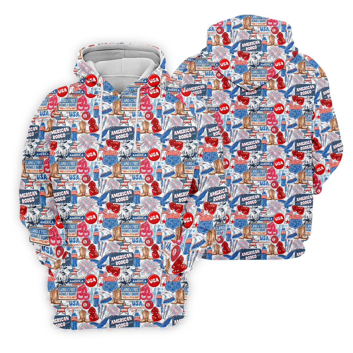 American Rodeo Western Theme Patriotic 4th Of July Golf Shirt, 250th Anniversary Golf Shirt For Women