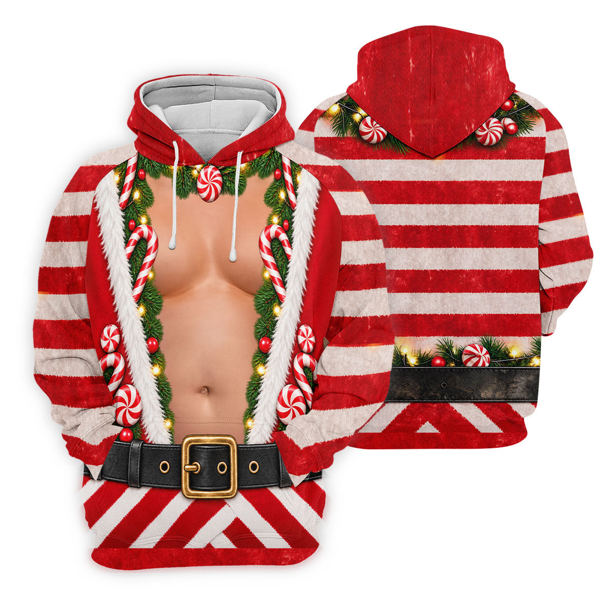 Christmas Candy Cane Santa Suit Polo Shirt, Ladies Golf Top, Women’s Golf Apparel