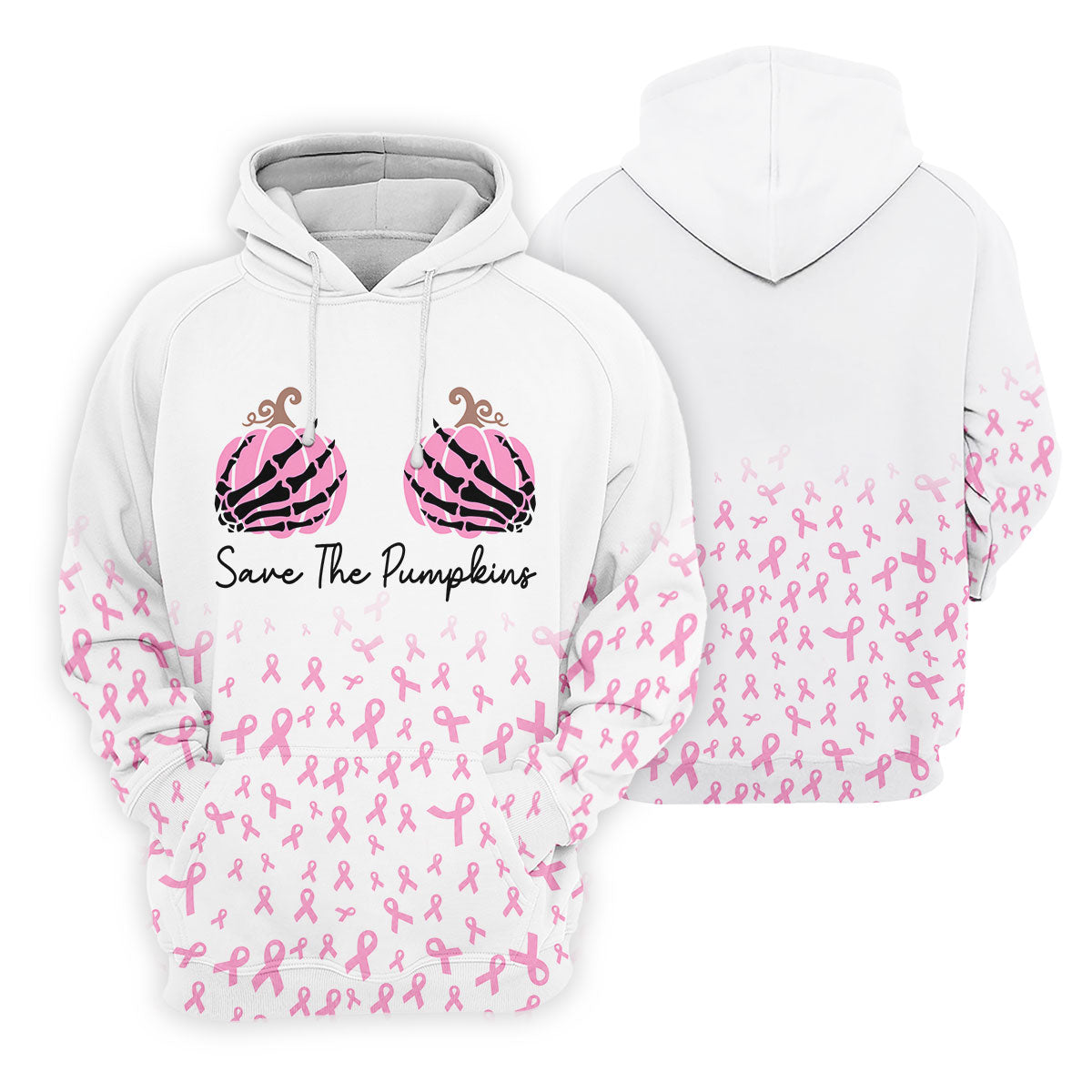 Save The Pumpkins Breast Cancer Polo Shirt, Mens Polo Shirts, Golf Apparel For Men