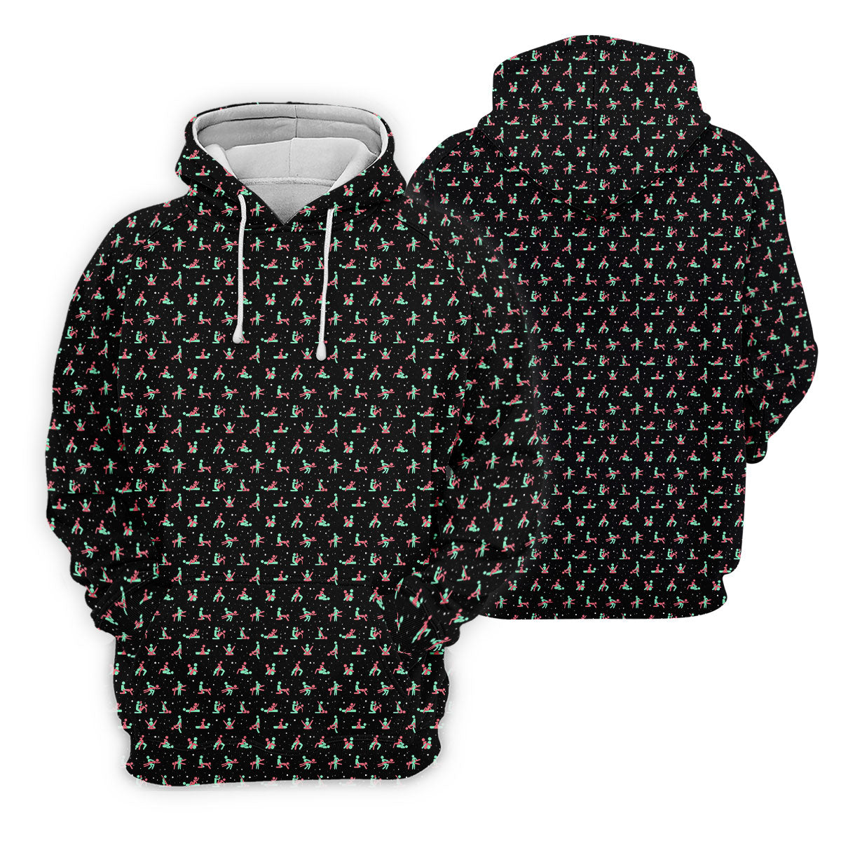 Naughty Couple Snow Pattern Christmas Golf Shirt, Fun Golf Shirts For Men, Golf Gift For Him, Polo Shirts For Men