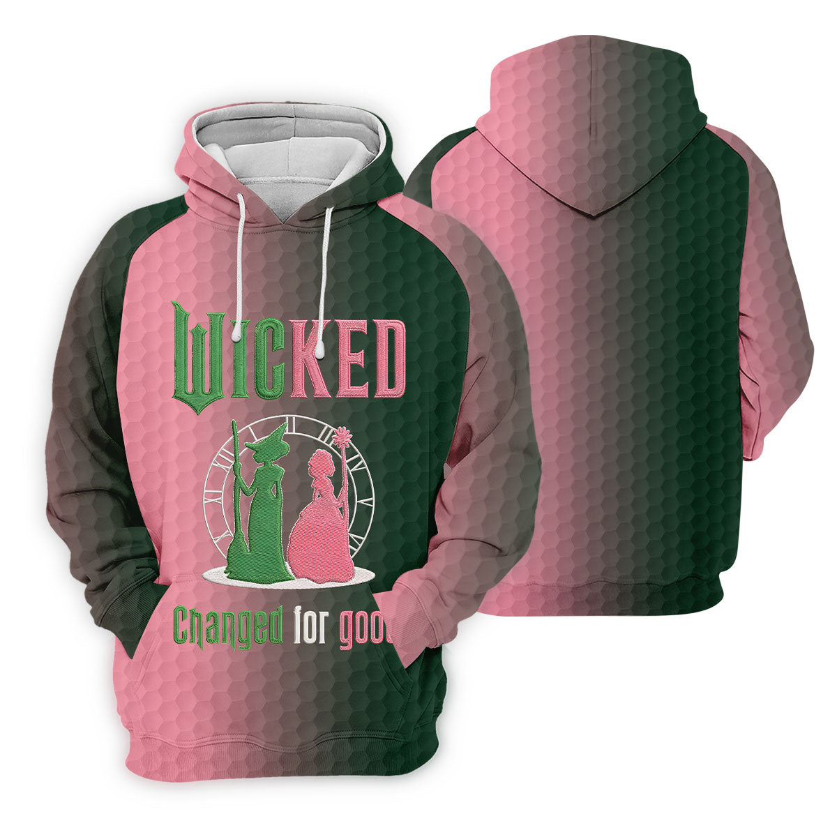 Wicked Changed For Good Embroidered Golf Shirt, Women's Golf Polo, Printed Golf Shirt