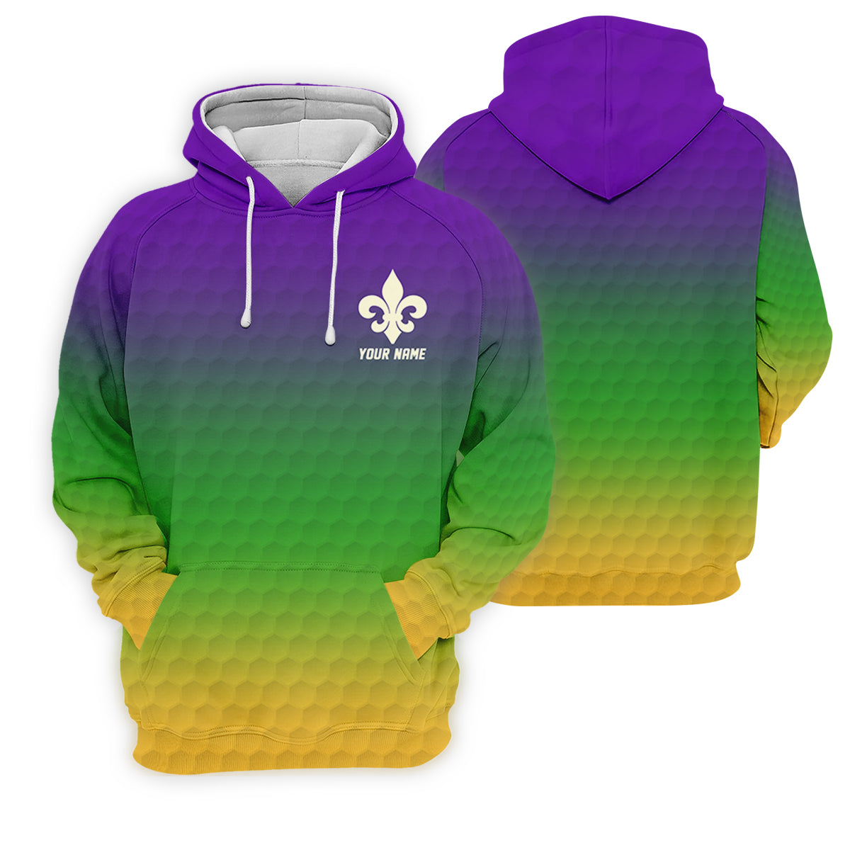 Purple Green Gold Golf Ball Pattern Mardi Gras Golf Shirt, Ladies Golf Polos, Golf Shirt For Women