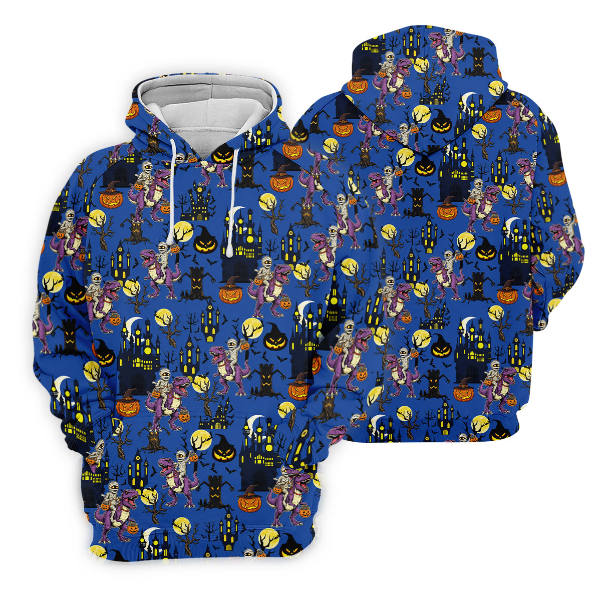 Dinosaur Mummy Pumpkin Halloween Polo Shirt, Golf Shirts For Women, Women’s Golf Apparel