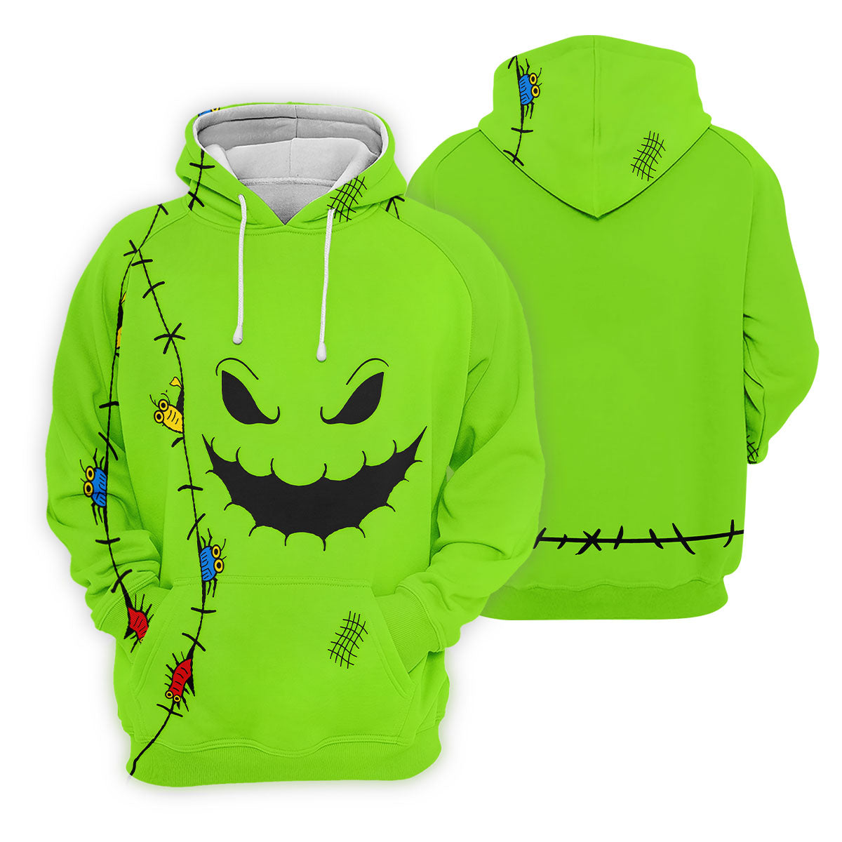 Halloween Monster Face Sleeveless Golf Polo Shirt, Mens Golf Polo, Golf Shirts For Men