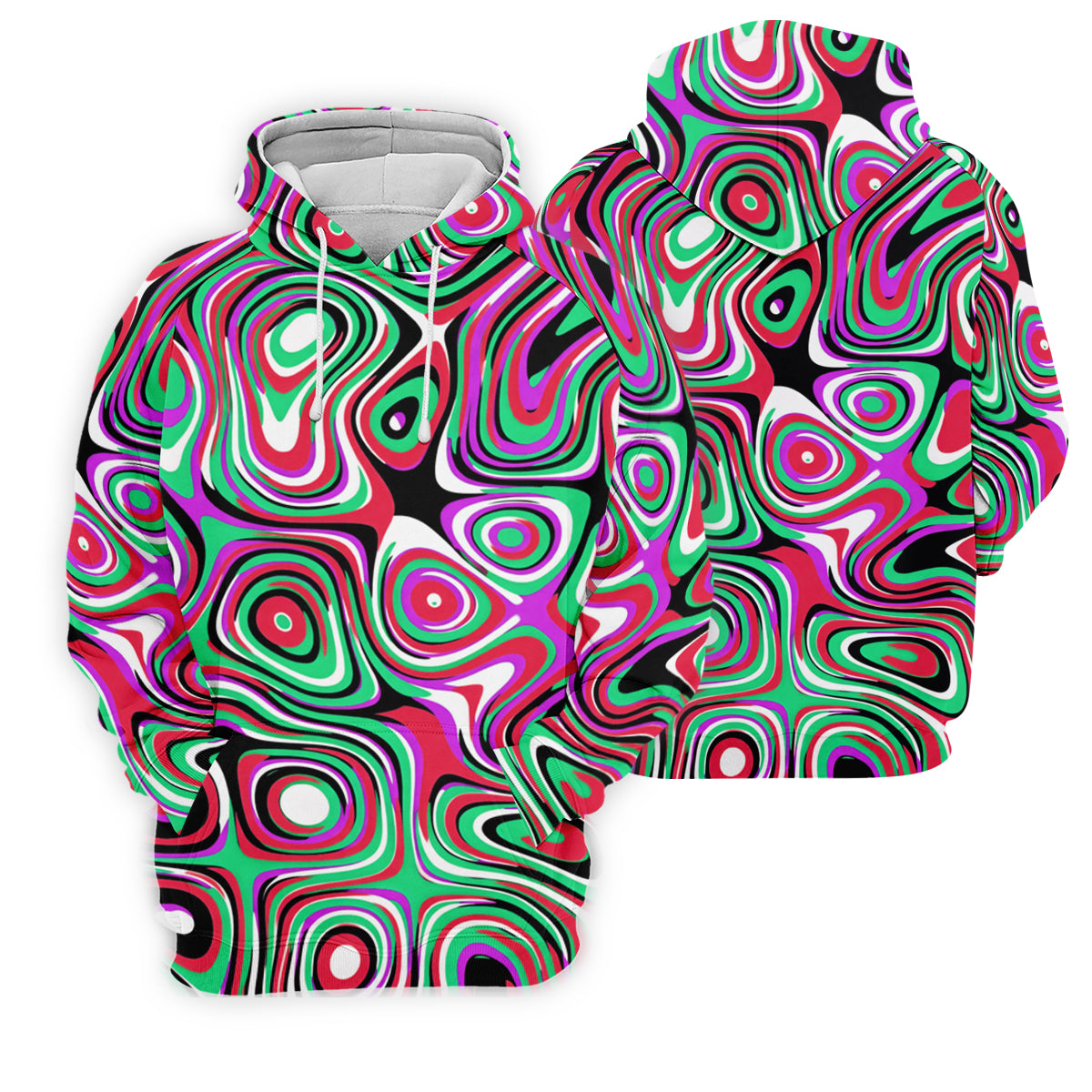 Pink And Green Fluid Art Cool Golf Shirt, Women's Golf Tops, Ladies Golf Shirts, Women's Polo Shirt