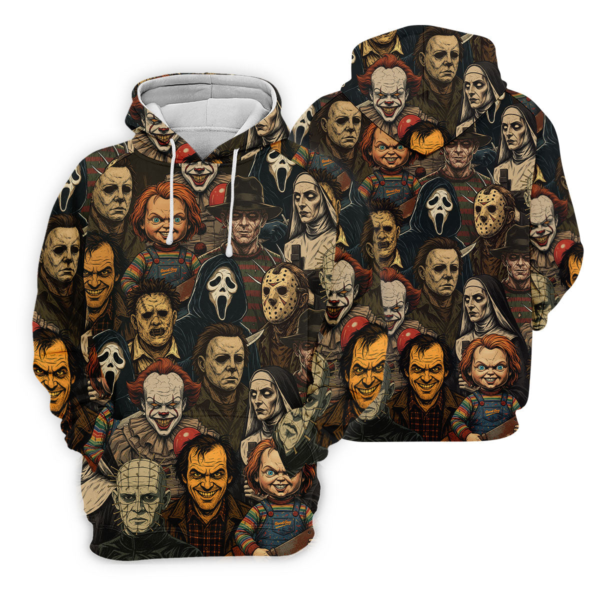 Horror Halloween Character Halloween Women Polo Shirt Ladies Golf Shirts, Halloween Golf Shirt