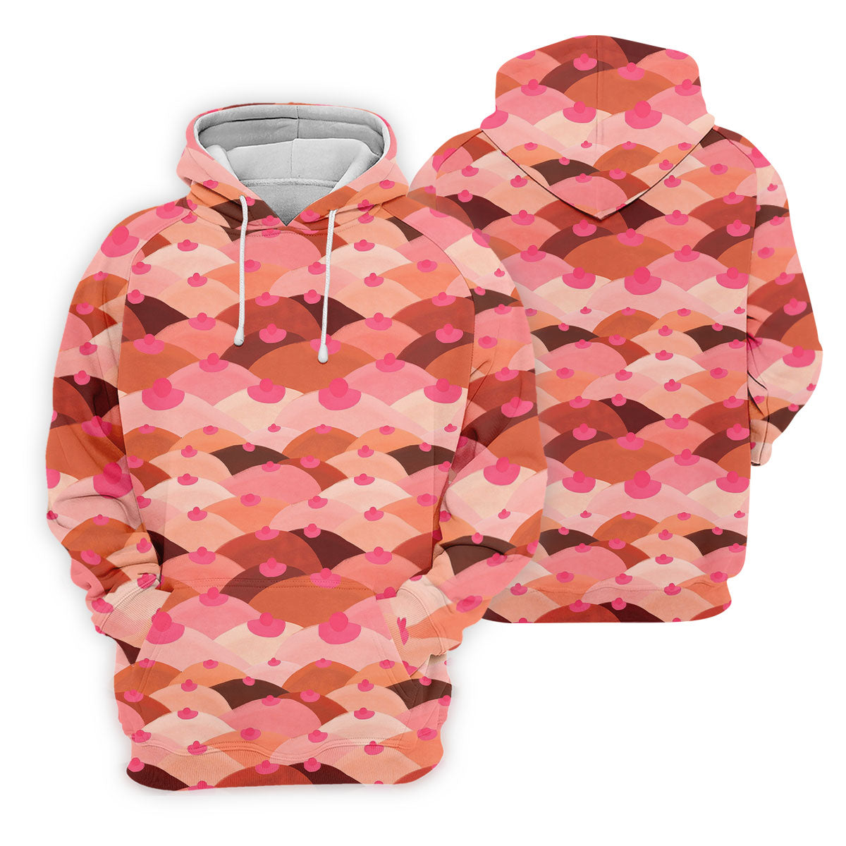 Funny Pink Abstract Body Print Golf Shirt, Men's Golf Shirt, Golf Shirts For Men, Polo Shirts For Men