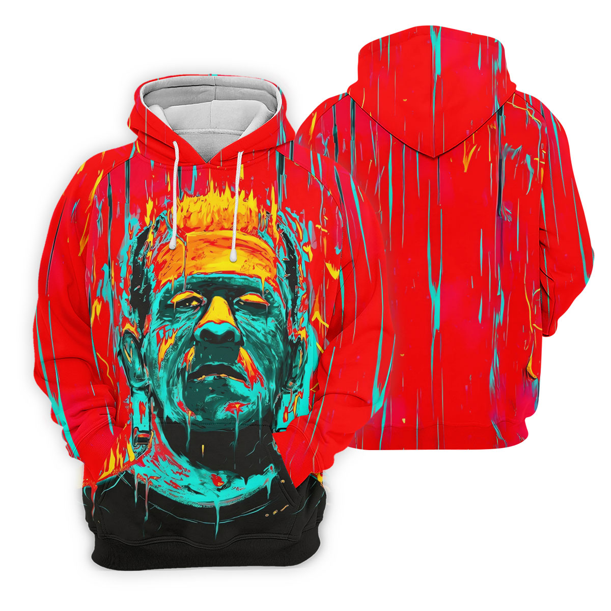 Colorful Horror Character Halloween Polo Shirt, Mens Golf Polo, Golf Shirts For Men