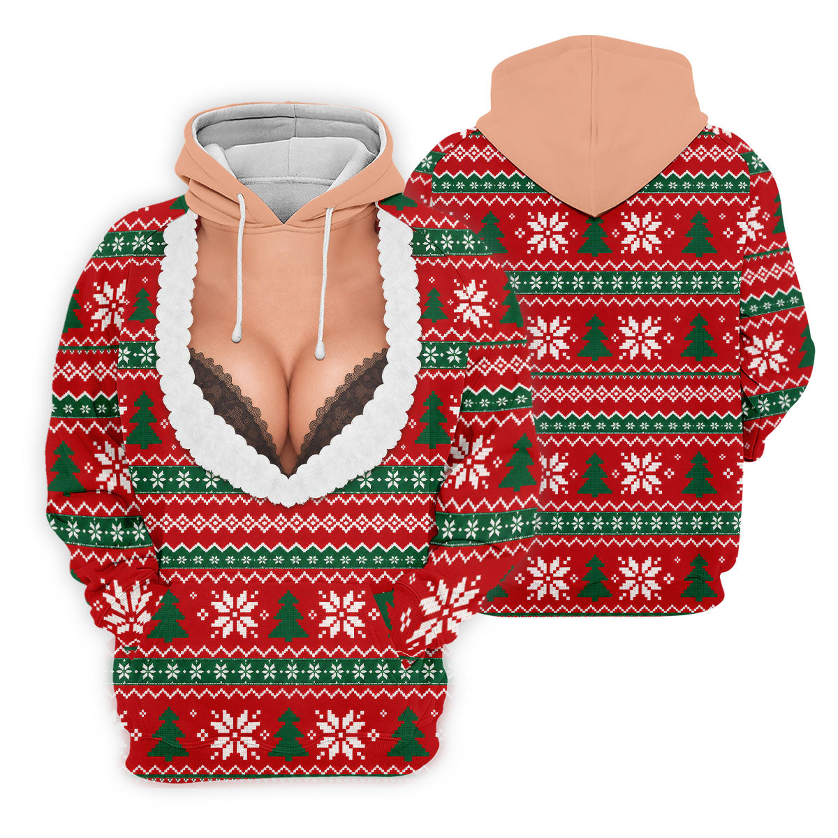 Funny Sexy Cleavage Christmas Golf Shirt, Golf Shirts For Women, Ladies Golf Shirts