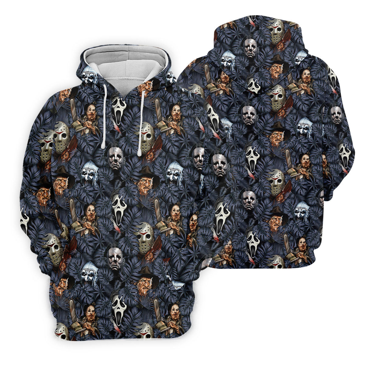 Tropical Horror Character Halloween Golf Shirt, Printed Golf Shirts, Golf Polo Shirts For Men