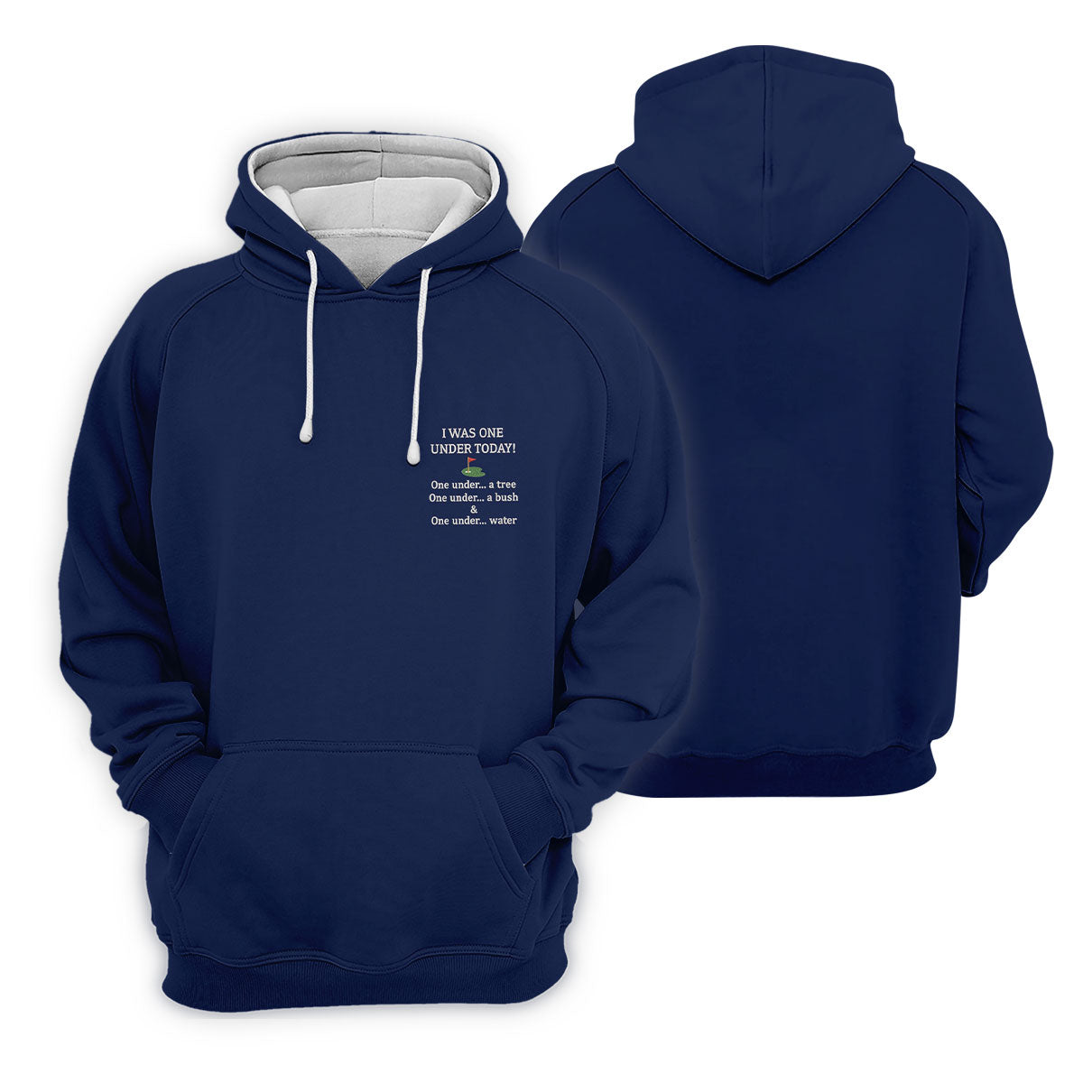 I Was One Under Today Navy Golf Shirt, Funny Golf Shirt, Ladies Golf Tops, Golf Shirt For Women