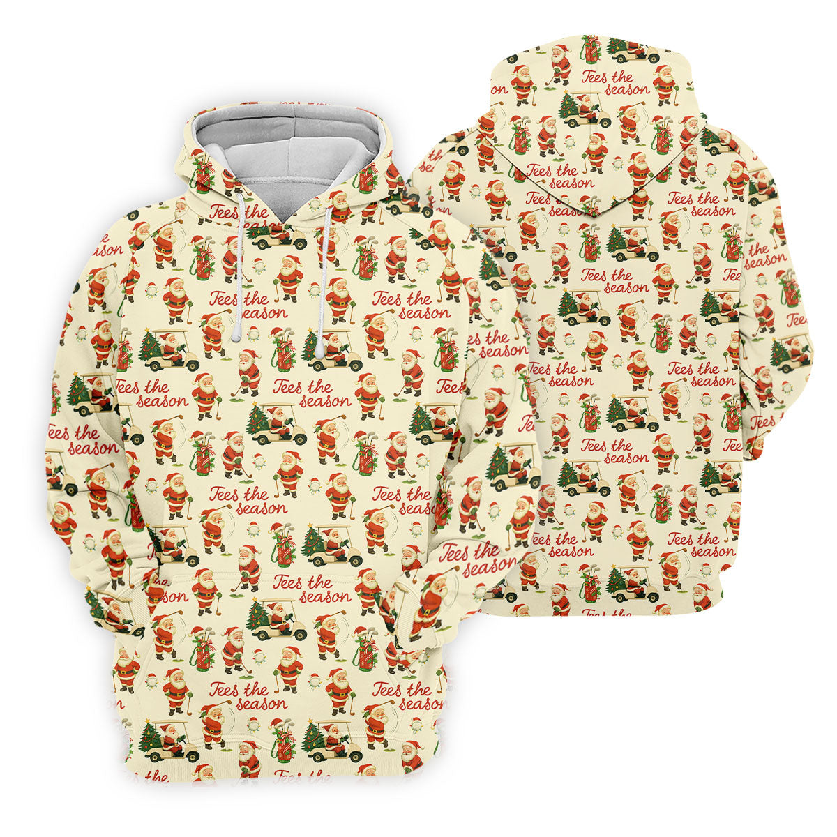 Tees The Season Funny Santa Claus Women Golf Top, Christmas Golf Shirt, Ladies Golf Shirts, Women's Golf Gifts