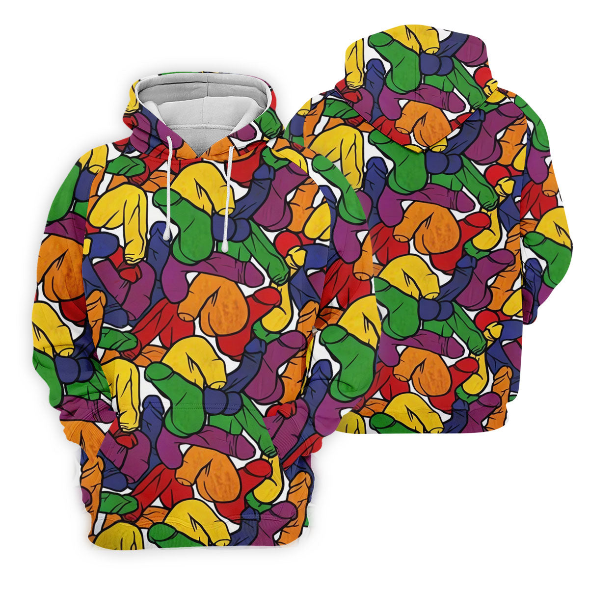 Adult Humor Pride Colors Retro Golf Shirt, LGBTQ Month Fun Women's Golf Shirts