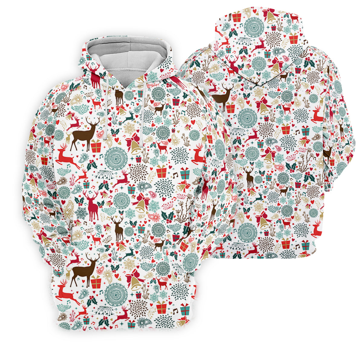 Vintage Reindeer White Christmas Golf Tops For Men, Gift Christmas Golf Shirt Polos, Men Golf Apparel
