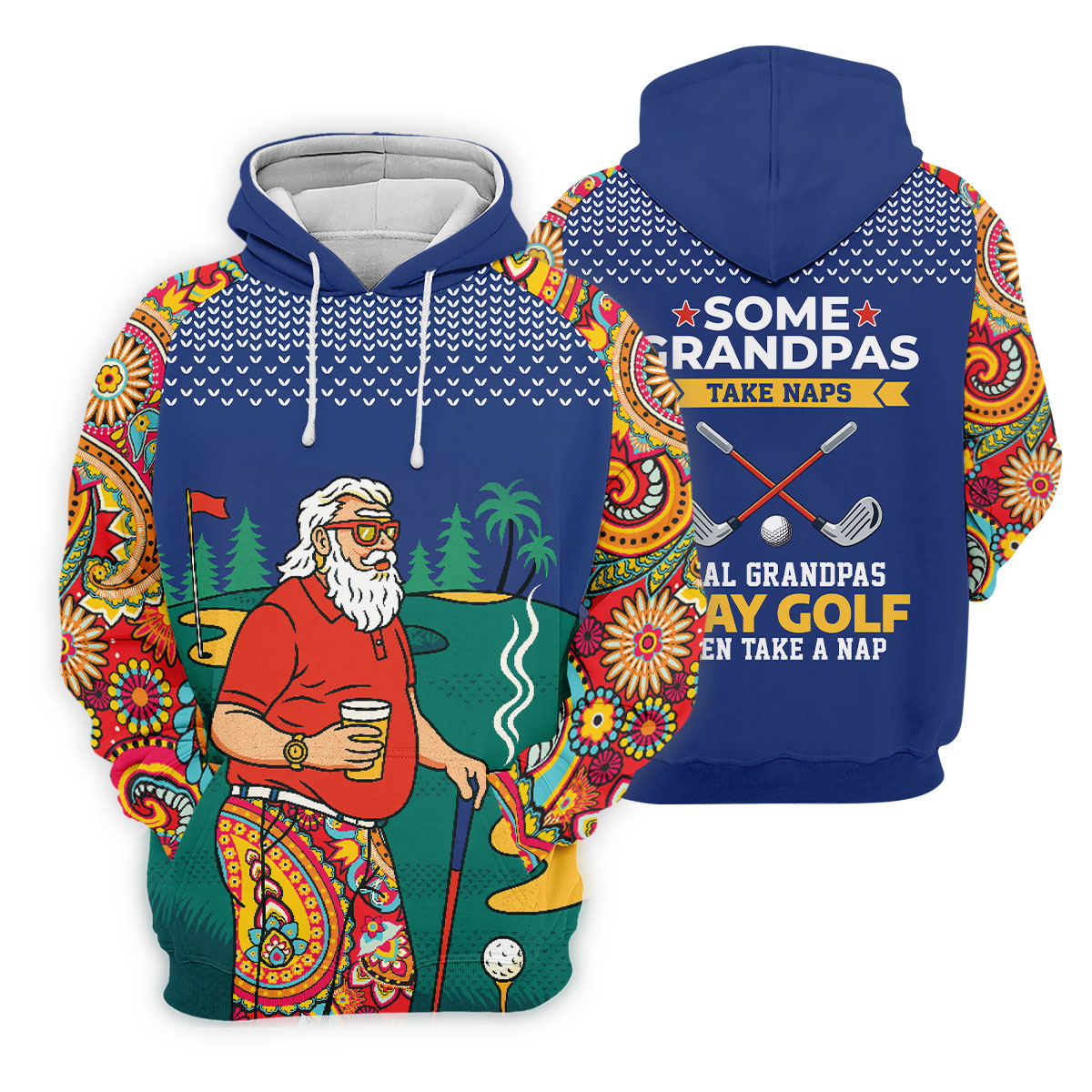 Real Grandpas Play Golf Then Take A Nap Funny Golf Shirt, Ladies Golf Shirts, Golf Shirt For Women