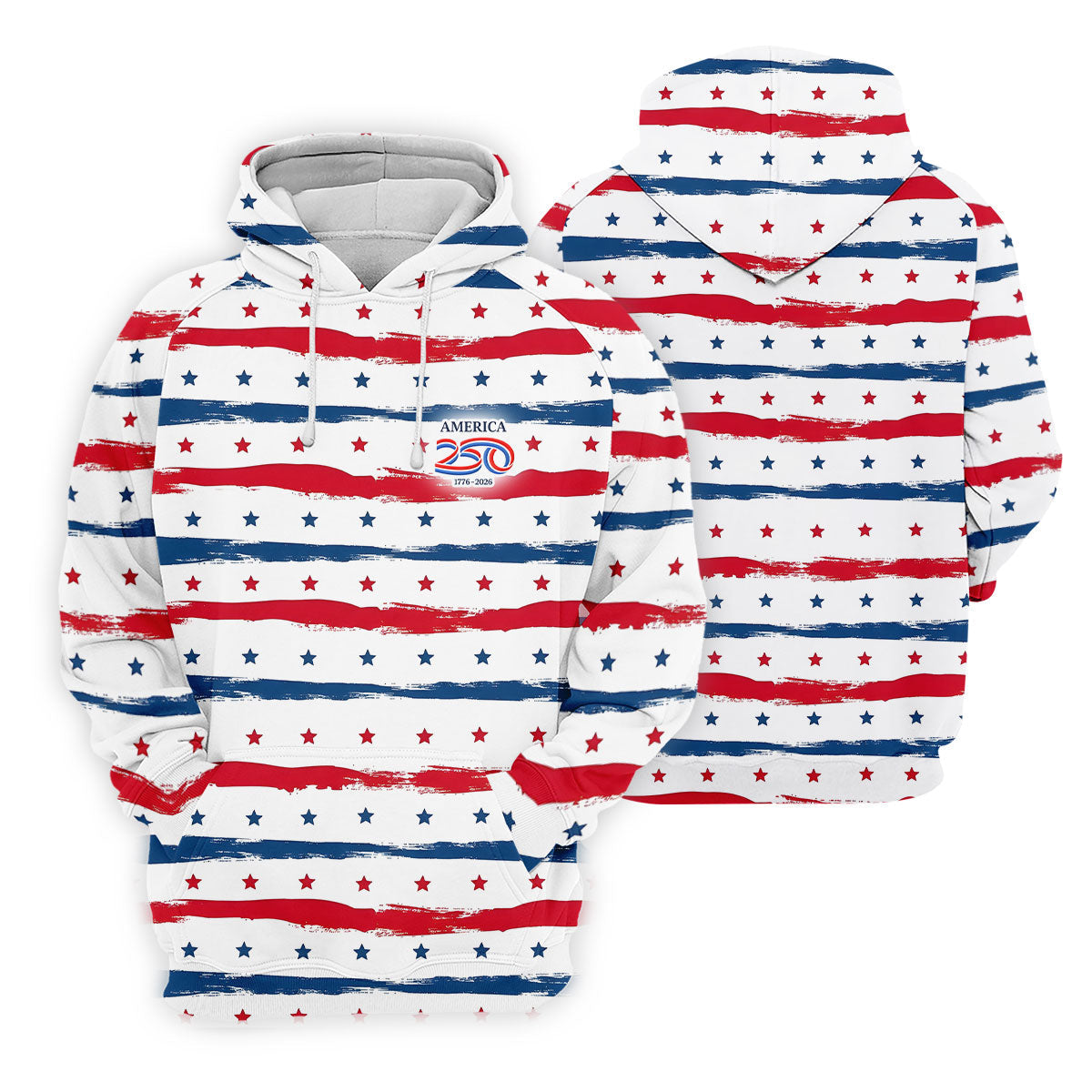 America 250 Red White Blue Stars And Stripes Ladies Golf Tops, Patriotic 4th Of July Golf Shirt For Women