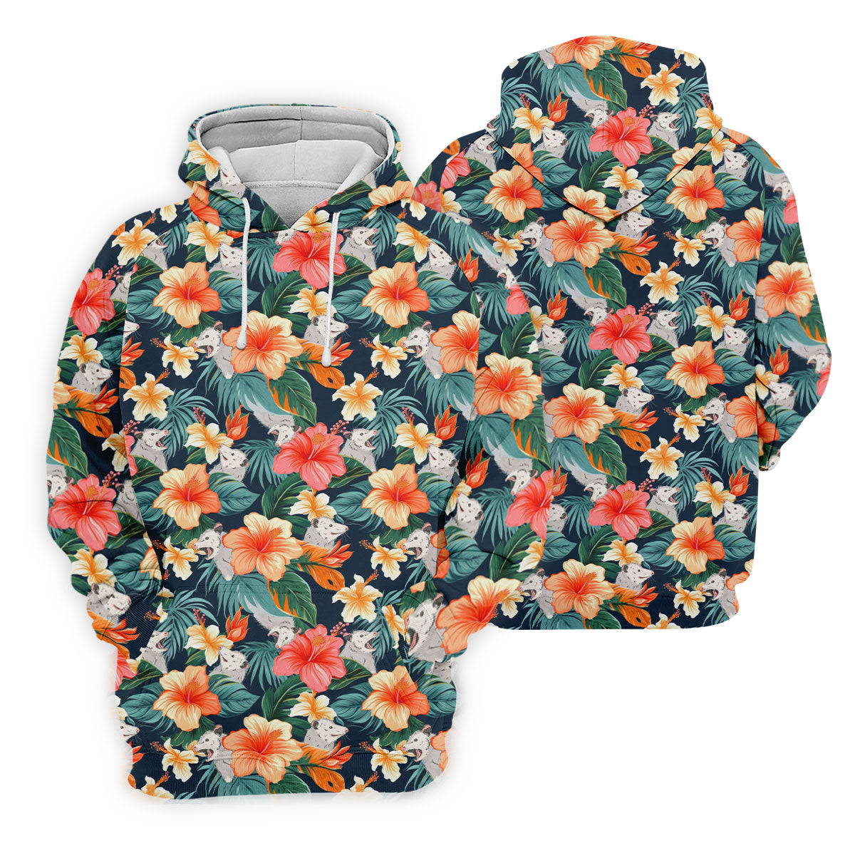 Large Hibiscus Flowers Tropical Vibe Ladies Golf Tops, Hawaiian Golf Shirts, Golf Shirt For Women