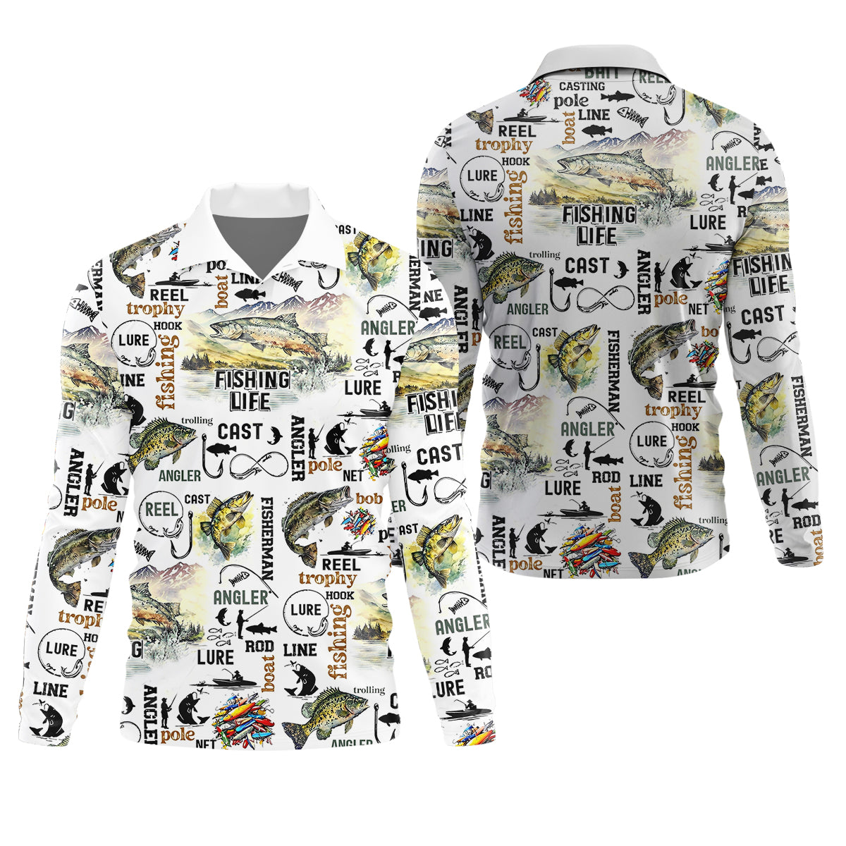 Fishing Life Fishing UPF Shirts, Funny Fishing Shirt, Gift For Fisherman, Fishing Shirts For Men