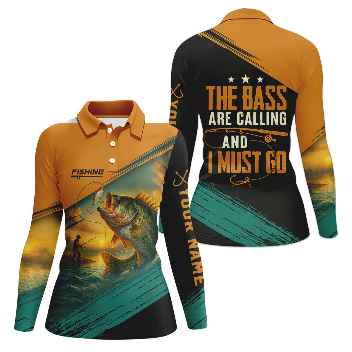 The Bass Are Calling And I Must Go Women SPF Shirt, Fishing Shirt For Women, Largemouth Bass Fishing