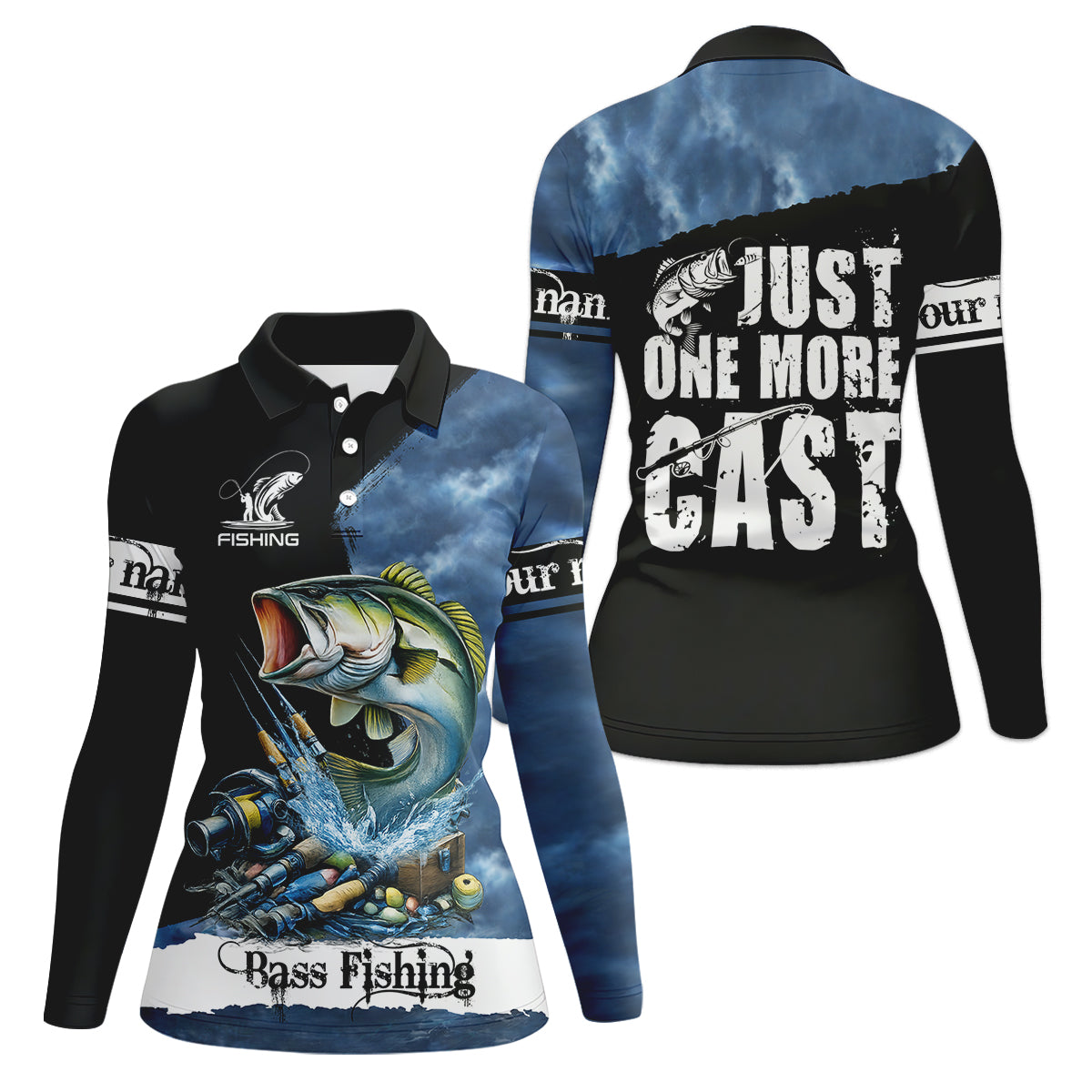 Just One More Cast Personalized Fishing Shirt For Women, Long Sleeve Fishing Shirt, Gift For Her