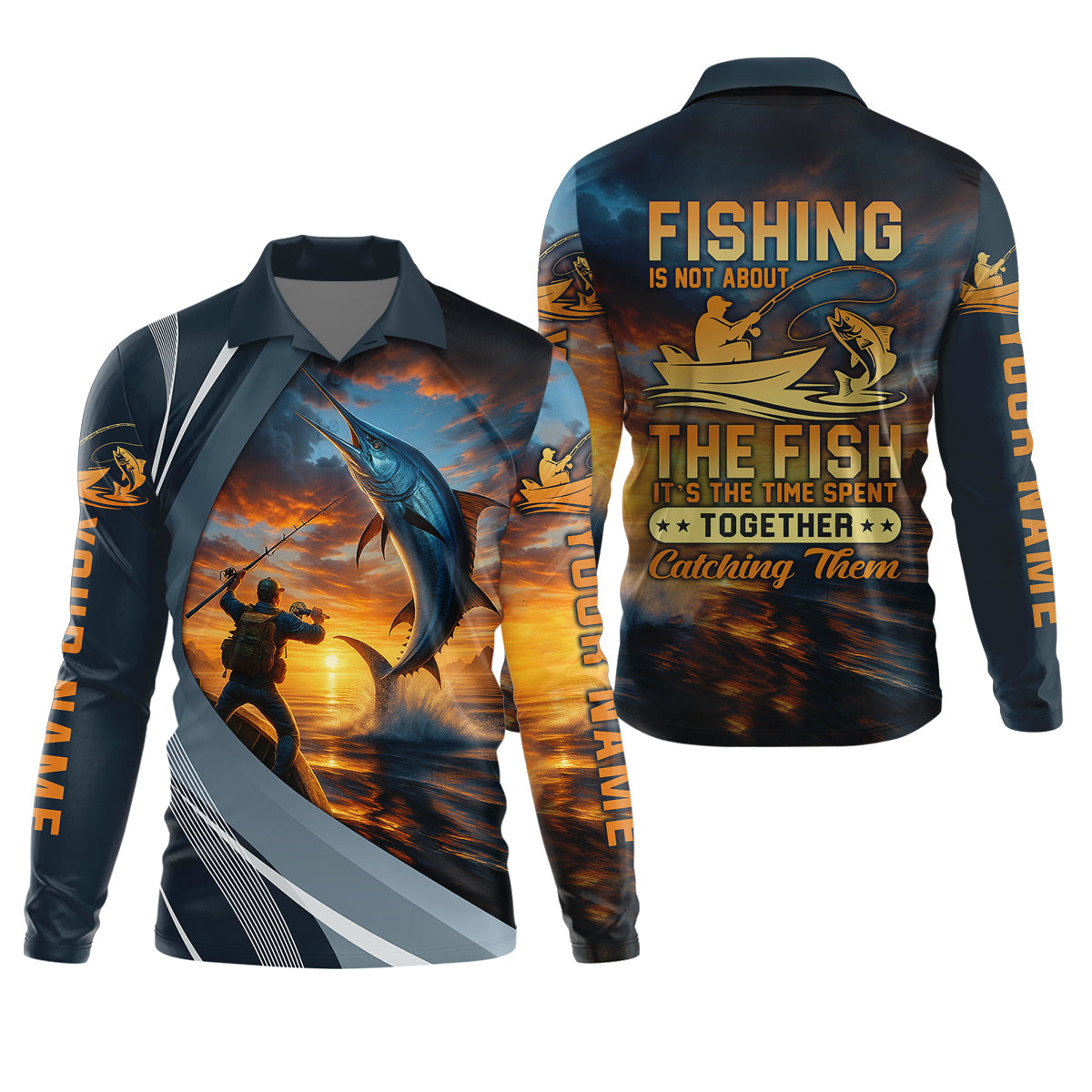 Fishing Is Not About The Fish Fishing UPF Shirts, Tournament Fishing Shirts, Men's Fishing Shirt