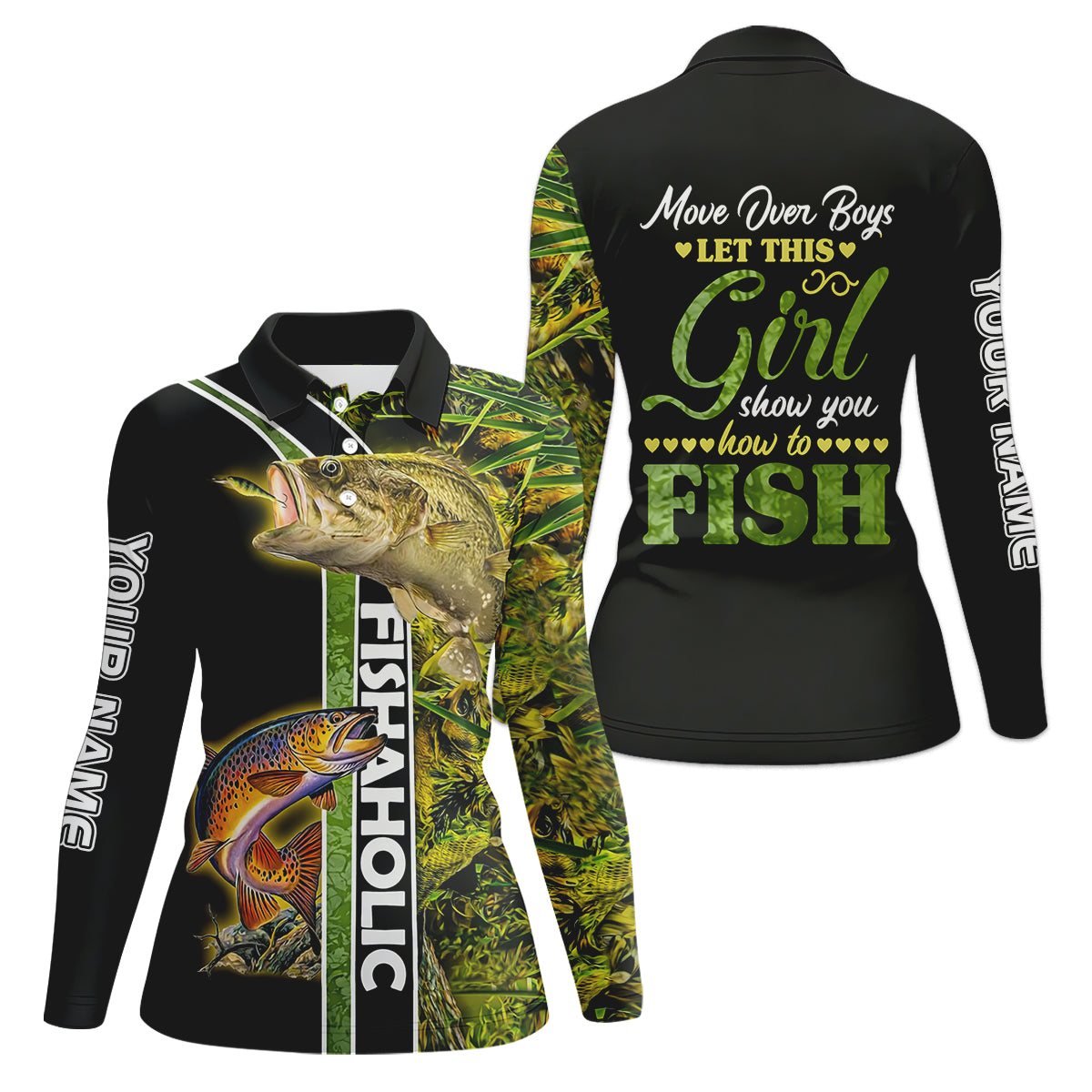 Let This Girl Show You How To Fish Funny Fishing Shirt, Fishing UPF Shirts, Fishing Shirt For Women