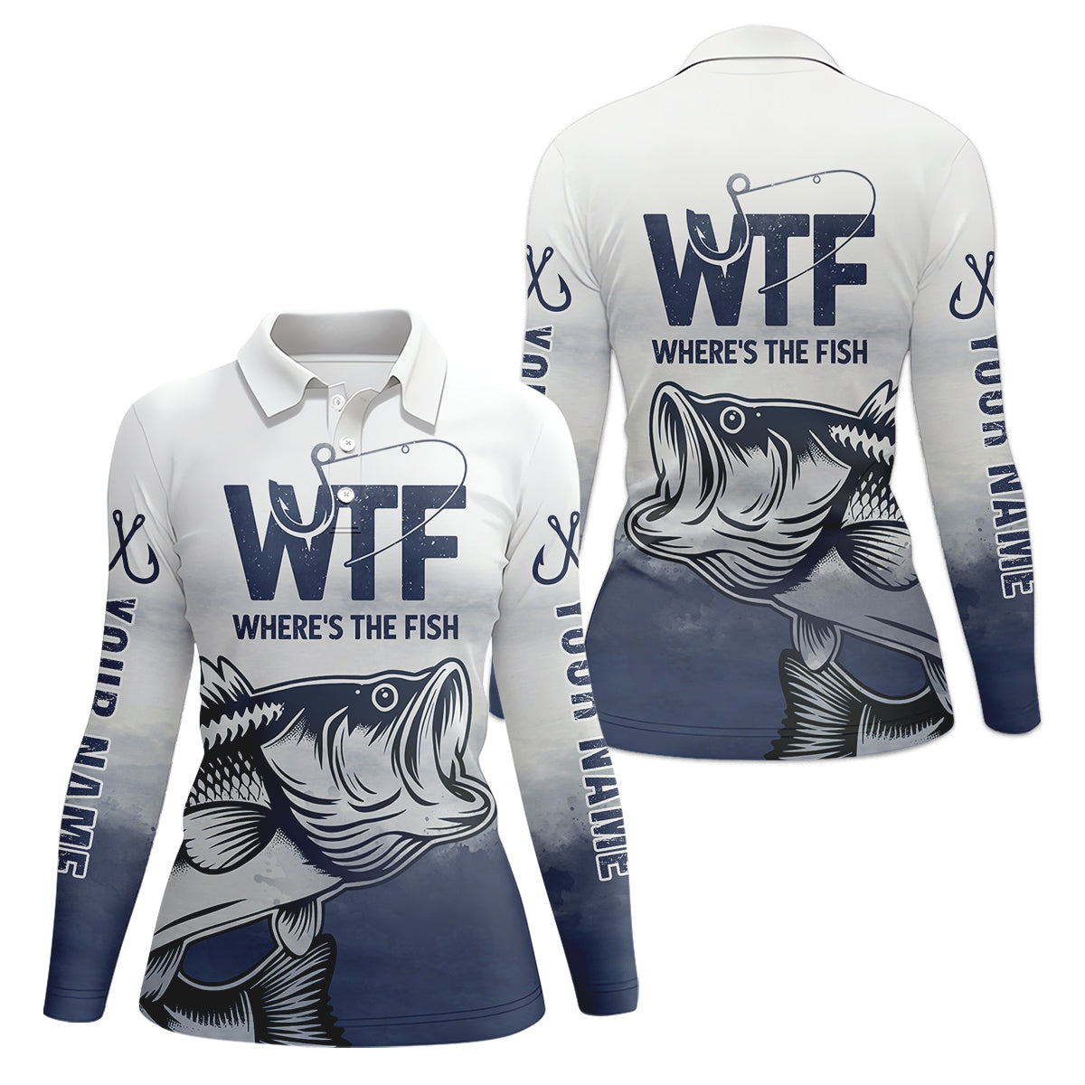 Where's The Fish Funny Fishing Shirt, Funny Quote Fishing UPF Shirts, Women Fishing Shirt