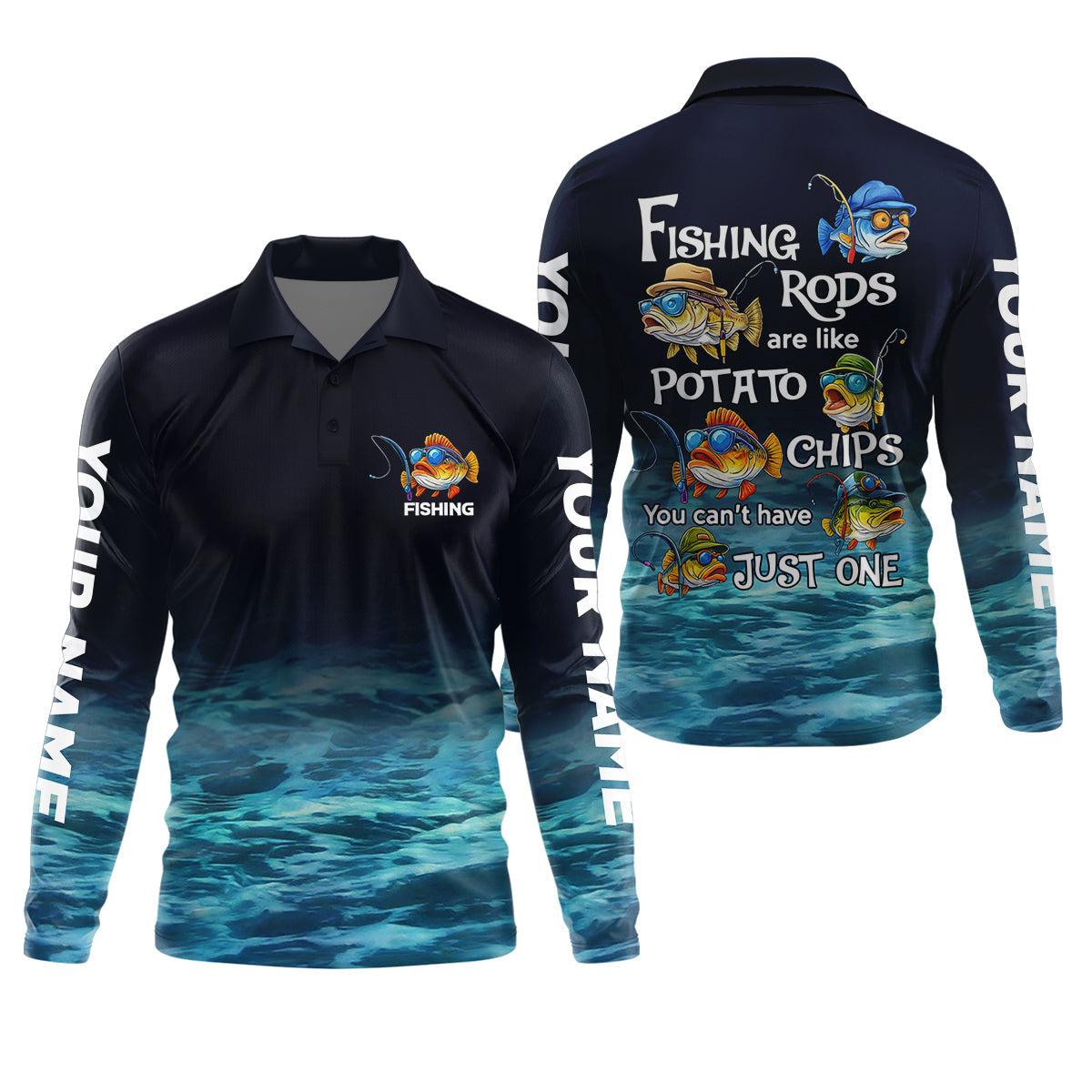 Fishing Rods Are Like Potato Chips Funny Fishing Shirt, SPF Shirt For Men, Gift For Fisherman