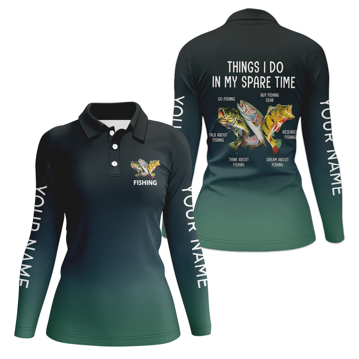 Things I Do In My Spare Time Funny Fishing Shirt, Fishing UPF Shirts, Women Fishing Shirt