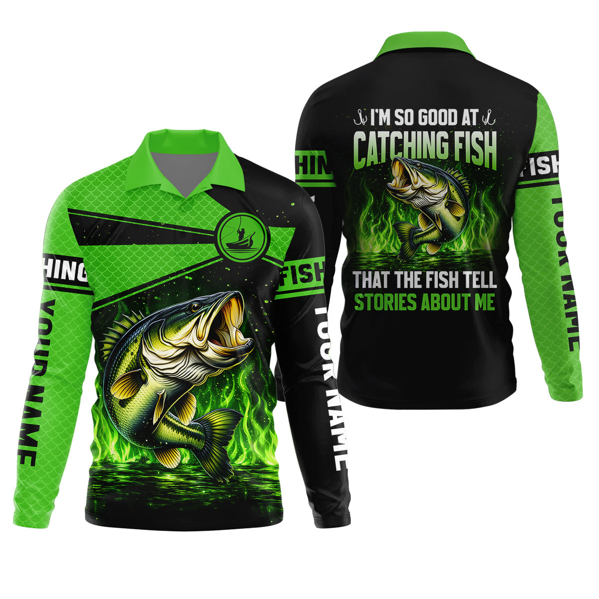 I’m So Good At Catching Fish That The Fish Tell Stories About Me Fishing UPF Shirt, Funny Fishing Shirt, Fishing Shirt For Men