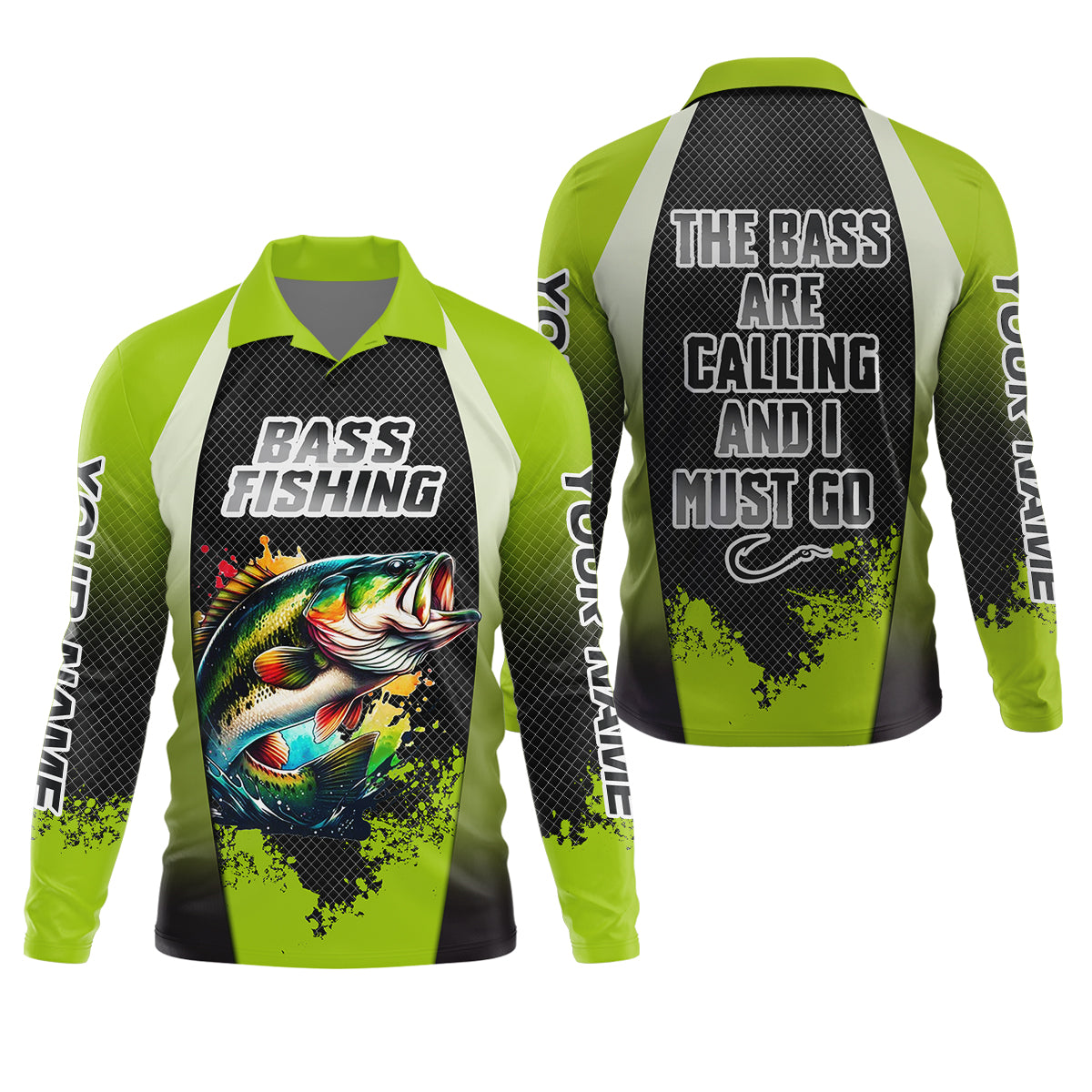 The Bass Are Calling And I Must Go Bass Fishing SPF Shirt For Men, Funny Fishing Shirt, Men's Fishing Shirt