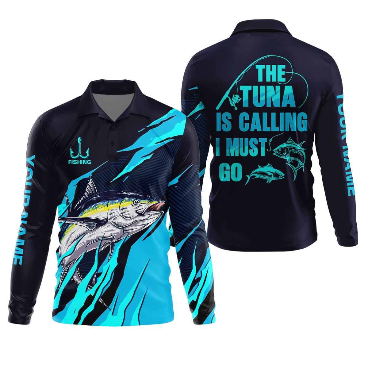 The Tuna Is Calling I Must Go Tuna Fishing SPF Shirt For Men, Fishing Gifts For Men, Fishing Shirts For Men