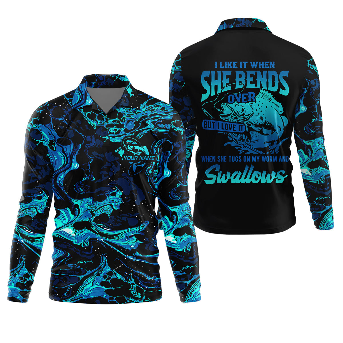I Like It When She Bends Over Funny Fishing Shirt, Fishing Gifts For Men, SPF Shirt For Men