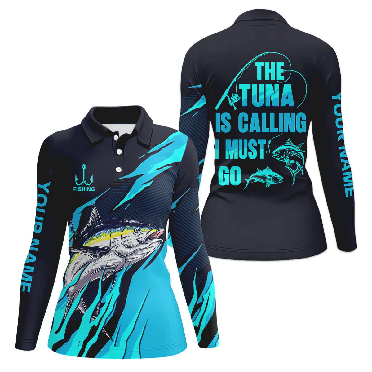 The Tuna Is Calling I Must Go Tuna Fishing SPF Shirt, Fishing Shirt For Women, Fishing Gift For Fisherwomen