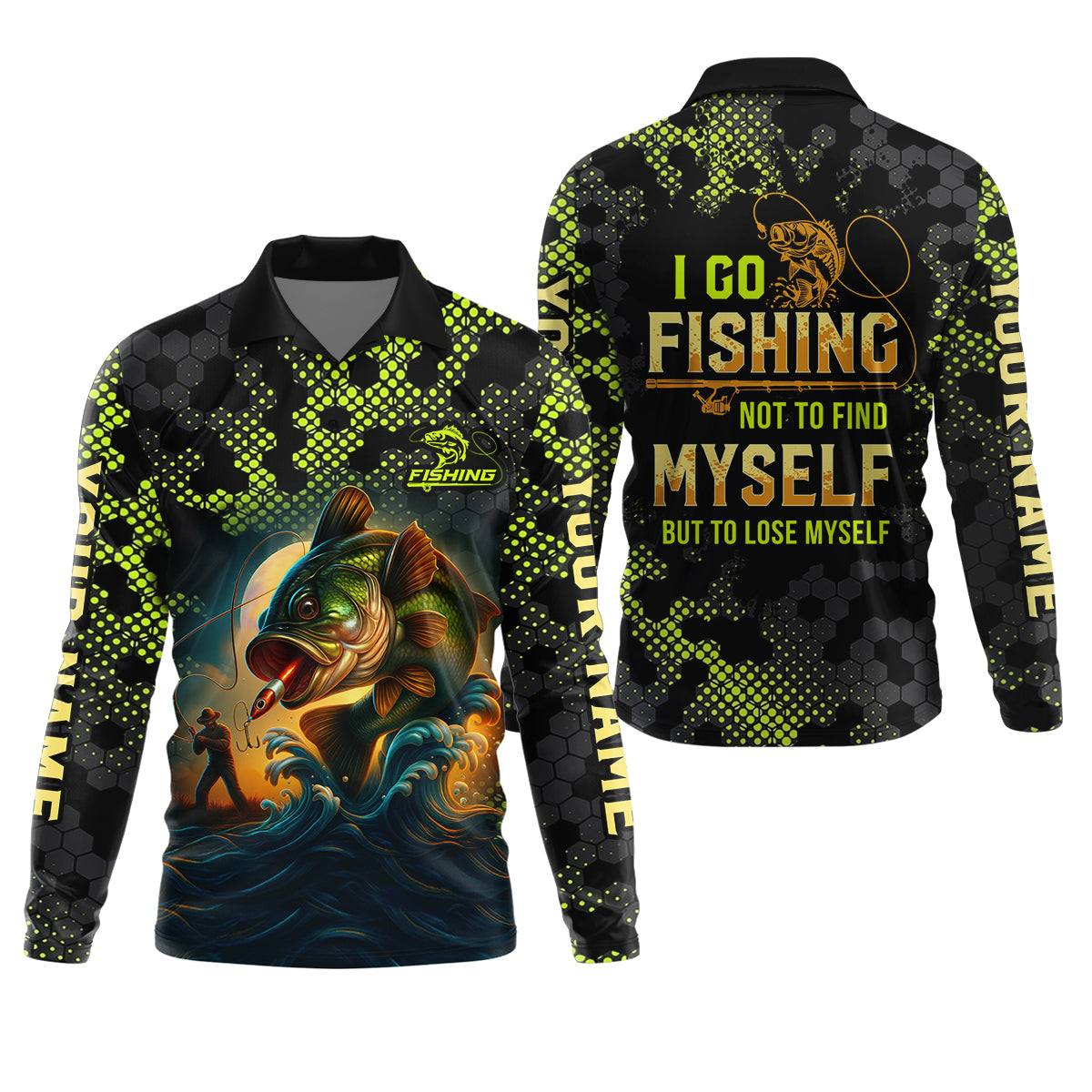 I Go Fishing Not To Find Myself But To Lose Myself Funny Fishing Shirt, SPF Shirt For Men, Gift For Fisherman