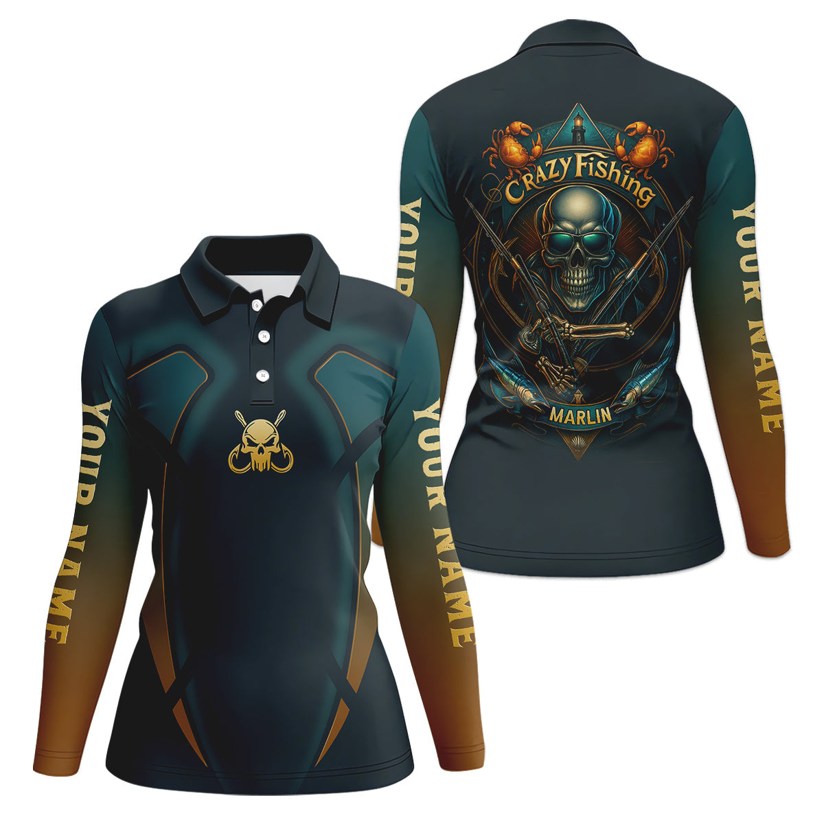 Crazy Fishing Female Fishing Shirts, Marlin Tournament Women SPF Shirt, Fishing Shirt For Women