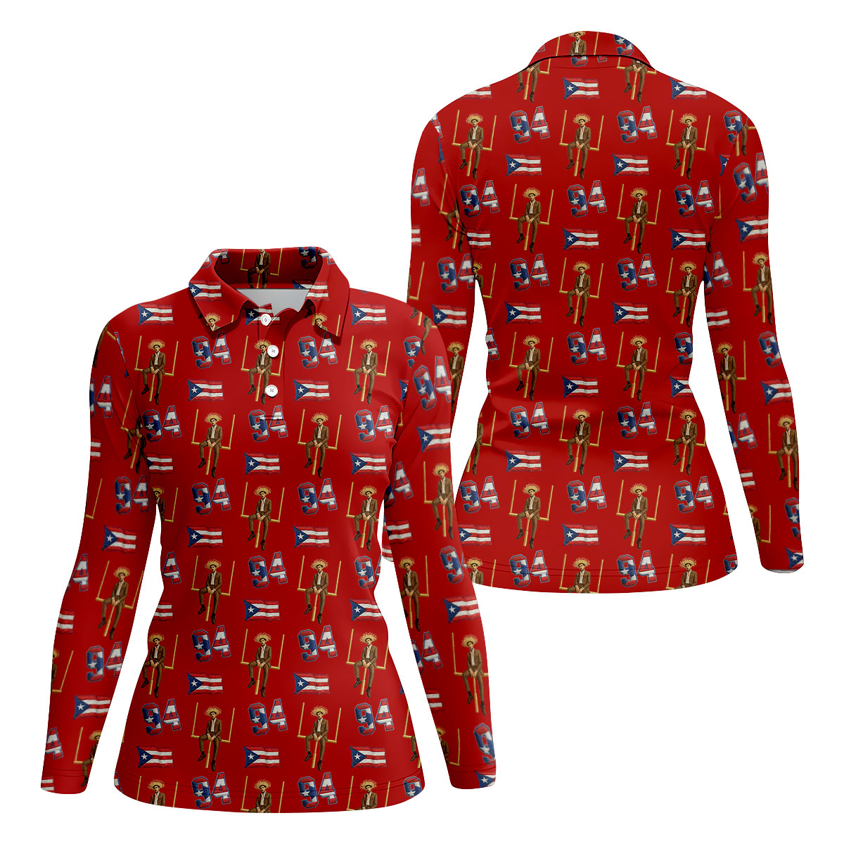 Bad Bunny Benito Bowl Football Theme Red Polo Shirt Womens, American Football League Gift Ideas For Football Fans