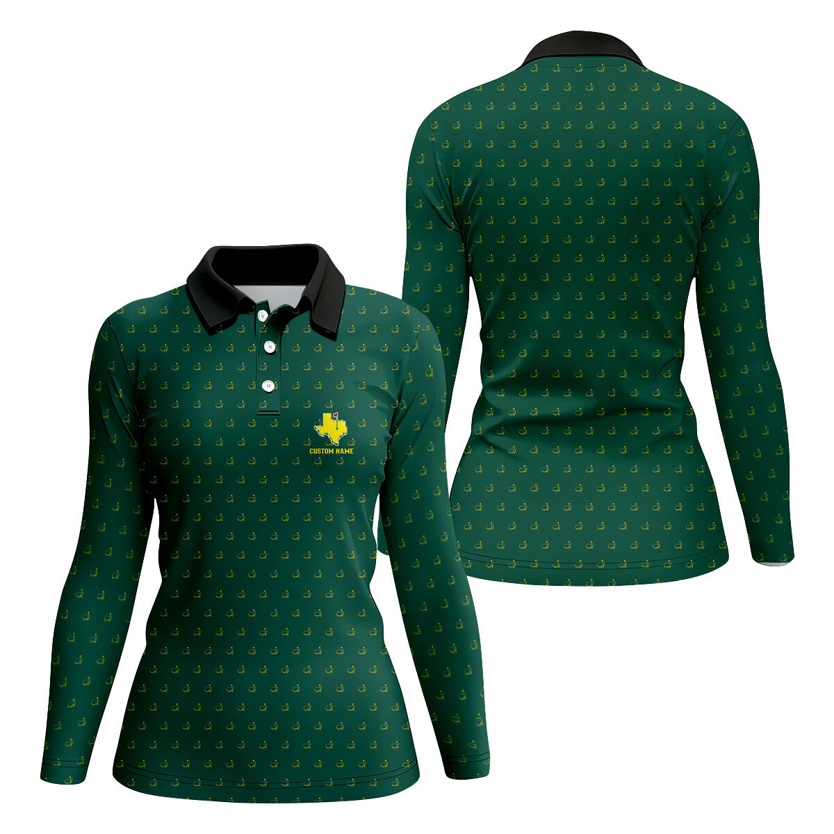 Custom State Logo Golf Tournament Polo Shirt, Performance Golf Shirt, Ladies Golf Tops, Golf Shirt For Women